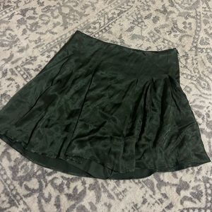 Silk mini skirt